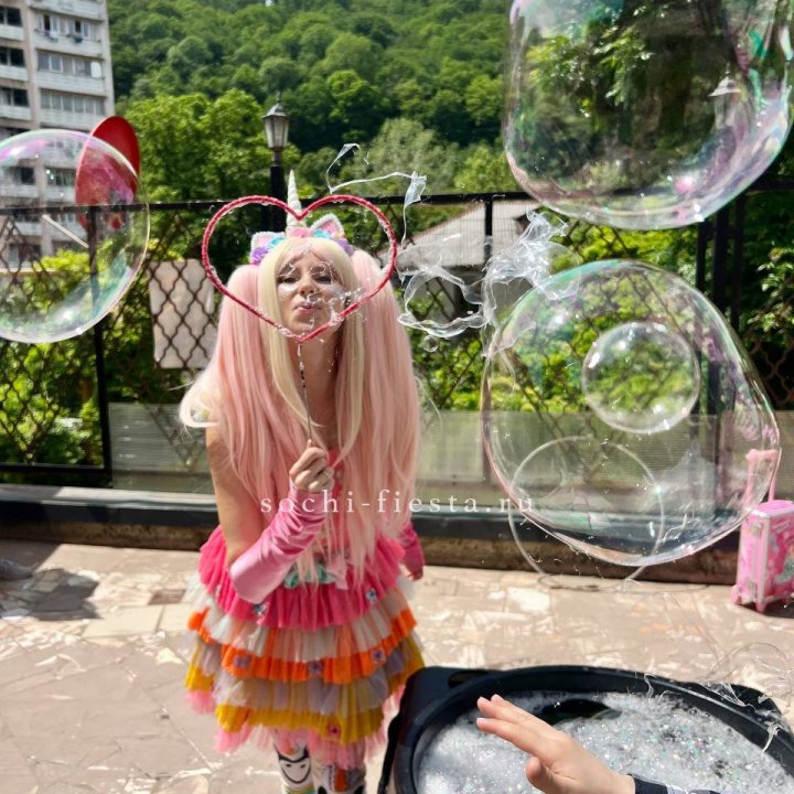 Шоу мыльных пузырей в Белгороде