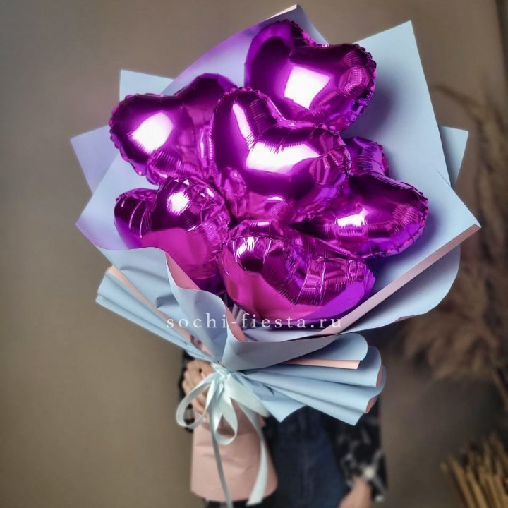 Букет из шаров сердец  в Белгороде
