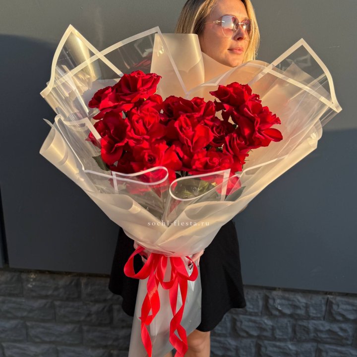  Букет  высоких роз 15 шт в Белгороде