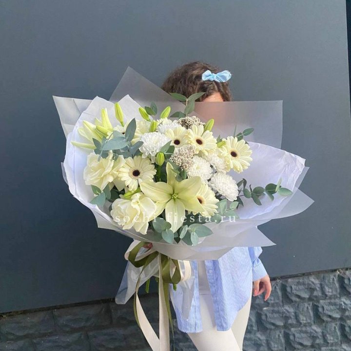 Букет с лилией и герберой в Белгороде