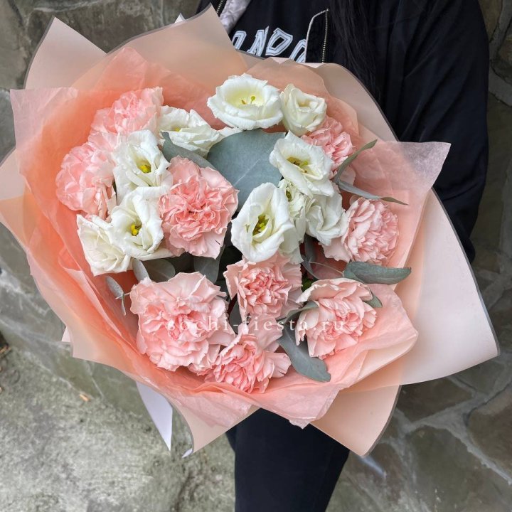  Букет диантусов "Пич" в Белгороде