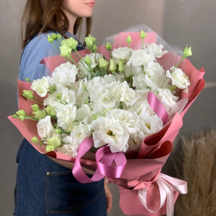 Букет эустом "Пудра" в Белгороде