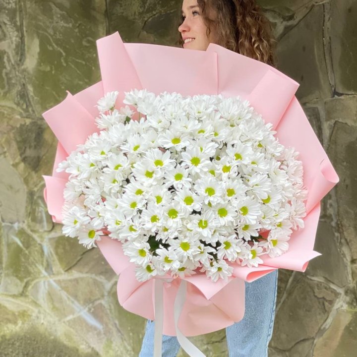  Букет хризантем "Крем" в Белгороде