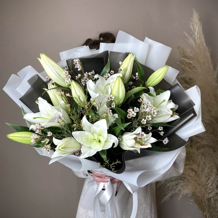 Букет лилий Снежная королева в Белгороде
