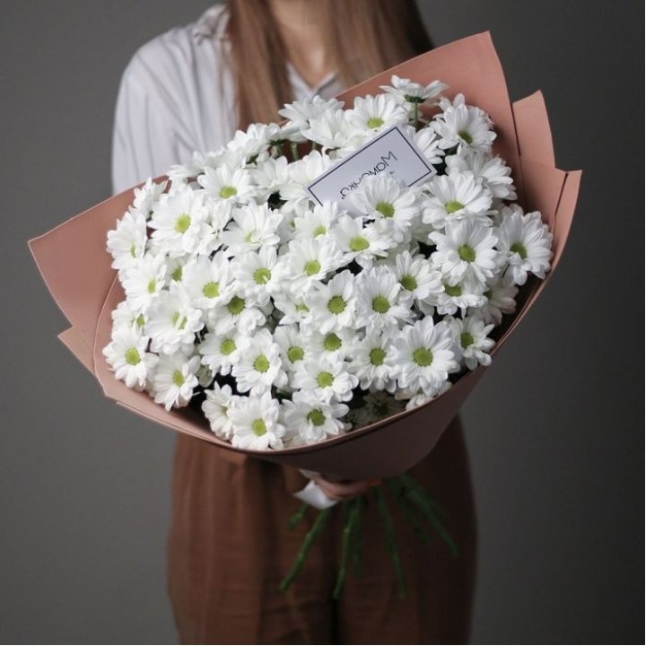 Хризантемы в крафте в Белгороде