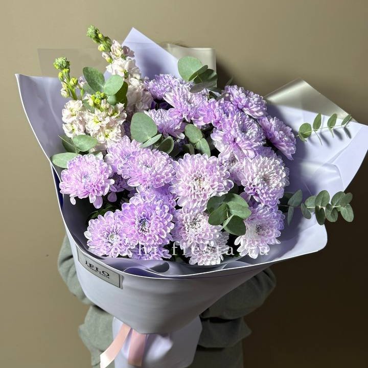 Дуо хризантема и маттиола в Белгороде