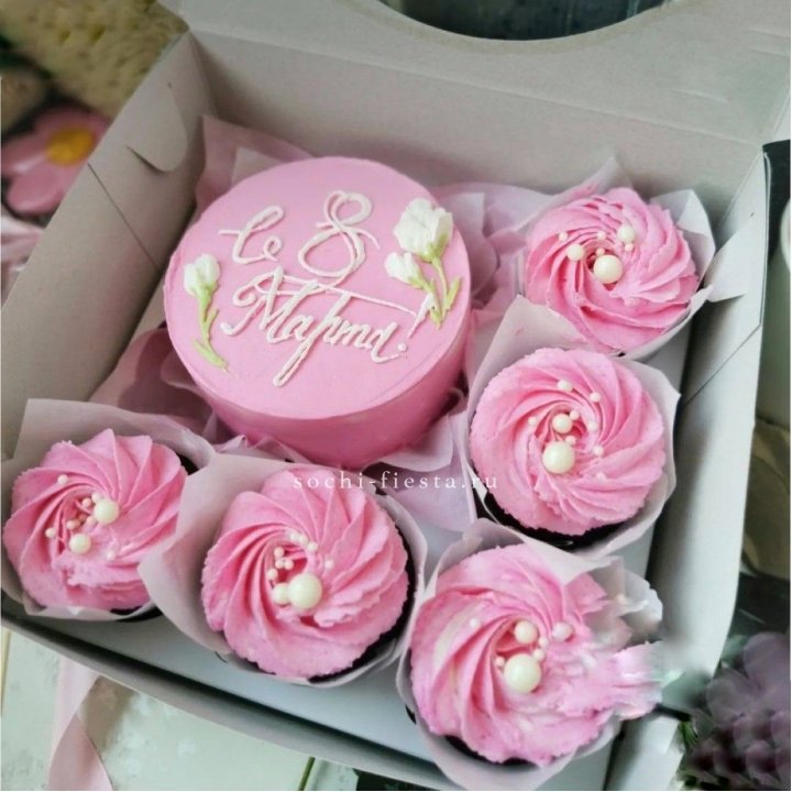 Капкейки и бенто-торт "8 марта!" в Белгороде