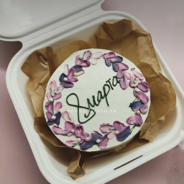 Бенто-торт "8 марта цветы"  в Белгороде