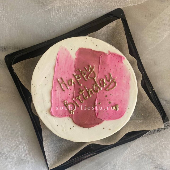 Бенто-торт "С днём рождения" пастель в Белгороде
