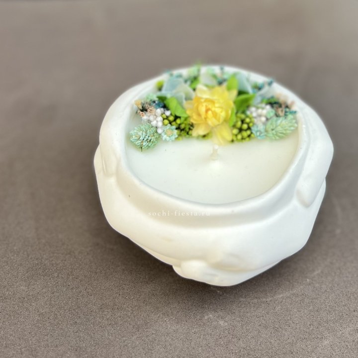 Свеча ароматическая в гипсе Руки в Белгороде