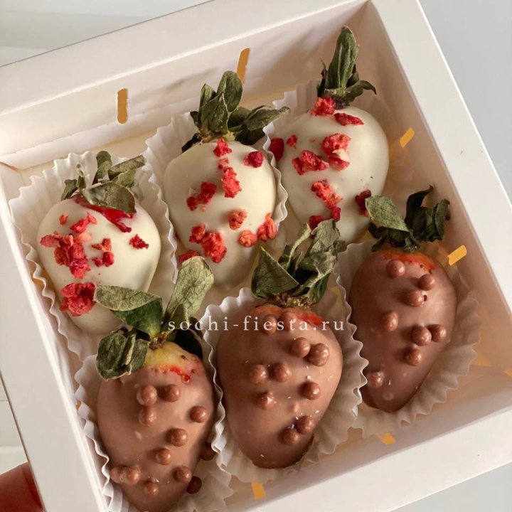 Клубника в шоколаде 6 ягод в Белгороде