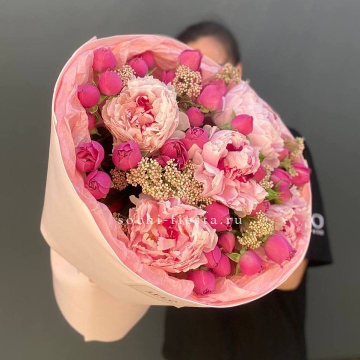  Букет с пионами "Преференс" в Белгороде