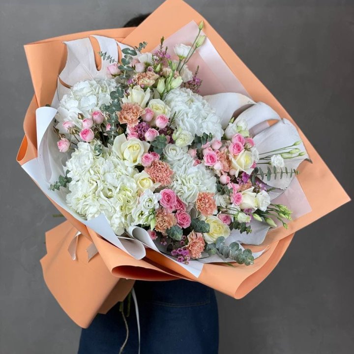 Макси-букет кремовый в Белгороде