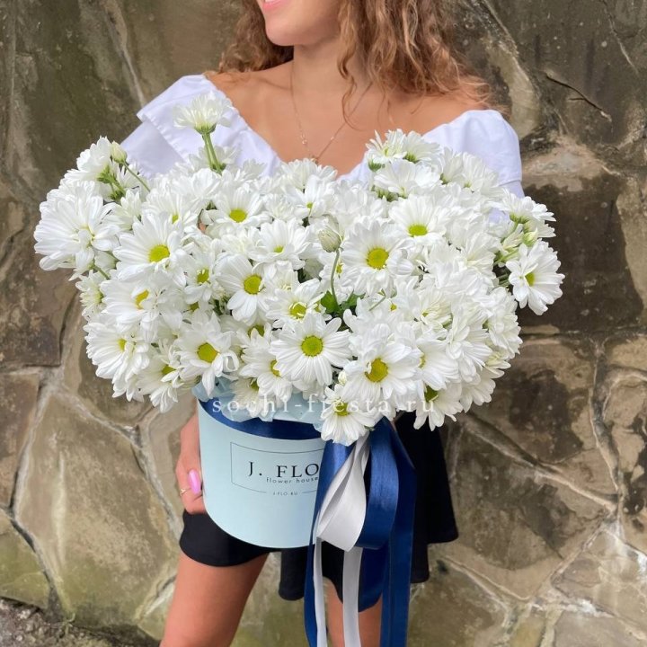 Коробка с хризантемами №2 в Белгороде