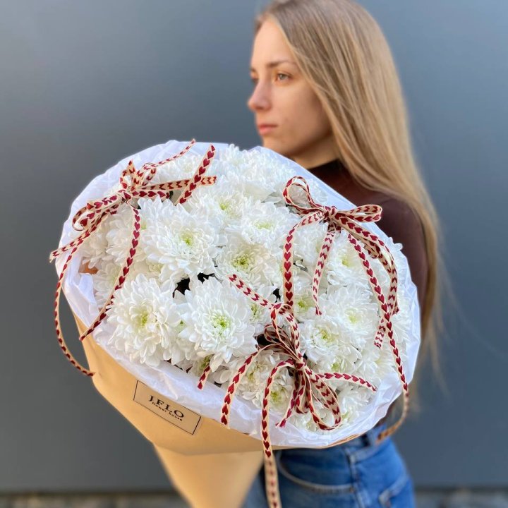 Букет "Хризантемы с любовью" в Белгороде