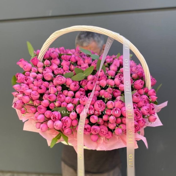 Корзина роз Мисти Баблс 101 в Белгороде