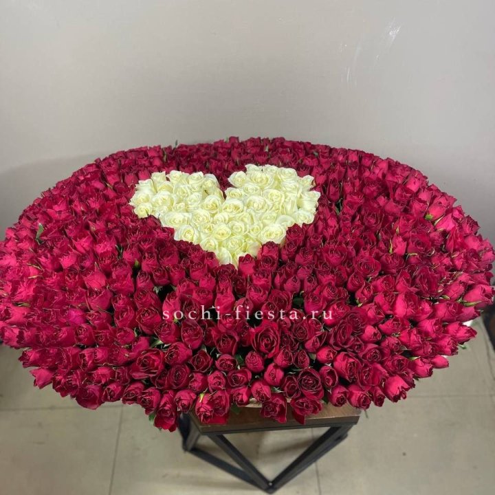 501 роза в корзине в Белгороде