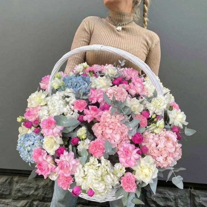 Цветочная корзина №3 в Белгороде