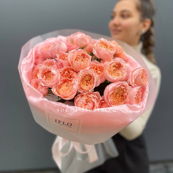 Букет из пионовидных роз Джульетта в Белгороде