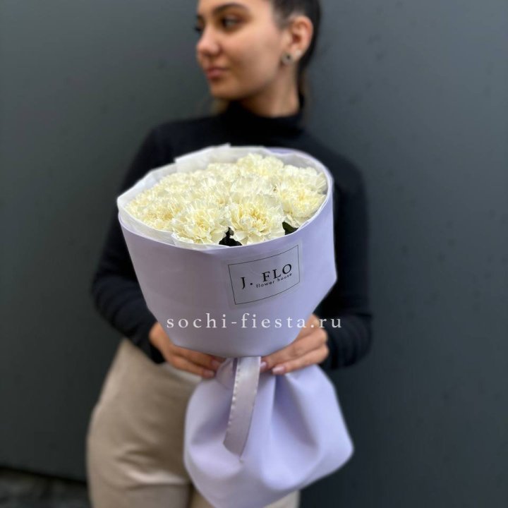 Букет белых диантусов в Белгороде