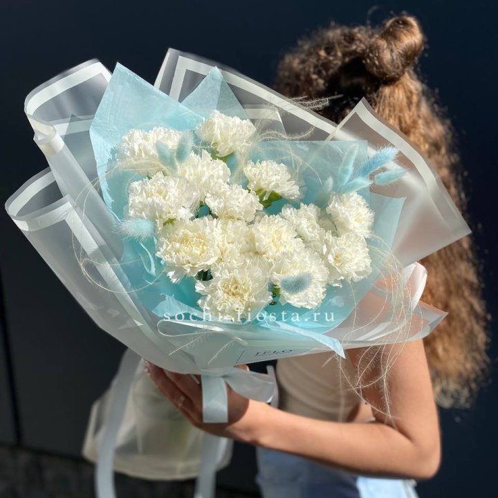 Воздушный букет из диантусов  в Белгороде