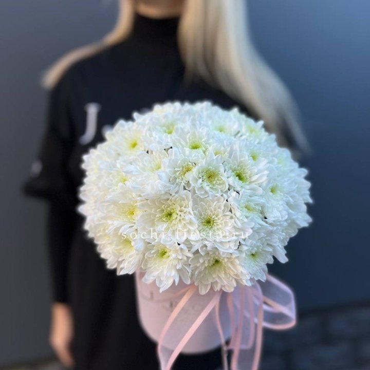 Коробка с хризантемами №1 в Белгороде