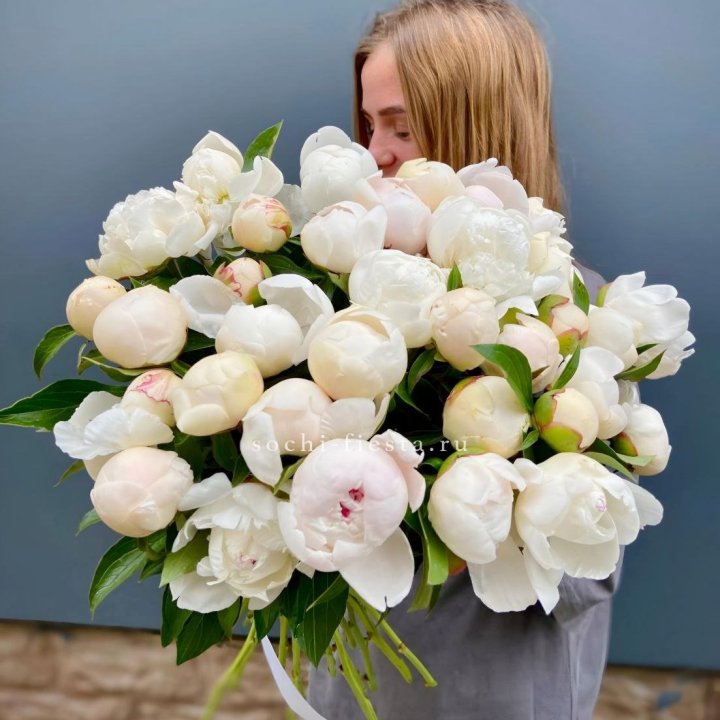 Охапка пионов в Белгороде