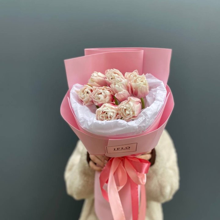 9 нежных тюльпанов в Белгороде