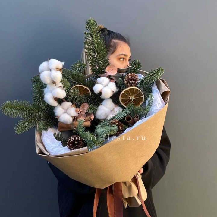 Зимний букет с нобилисом в Белгороде