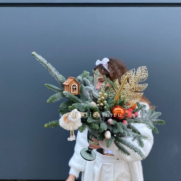 Композиция в бокале огненная  в Белгороде