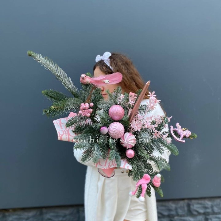 Композиция бокал розовый в Белгороде