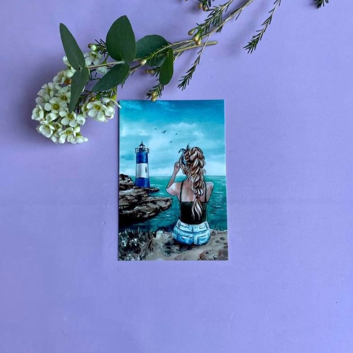 Открытка к букету "Океан" в Белгороде