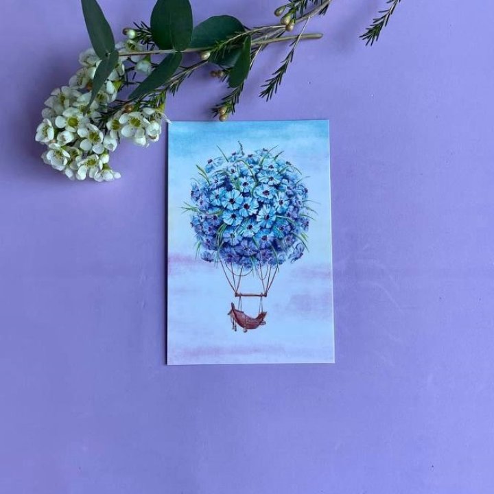 Открытка к букету "Флоростат" в Белгороде