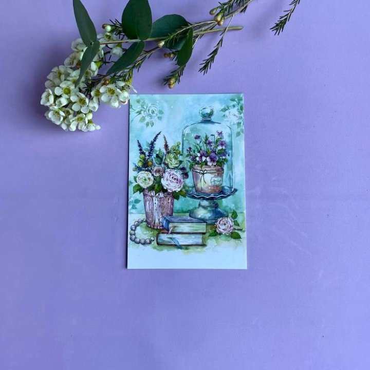 Открытка к букету "Книги" в Белгороде