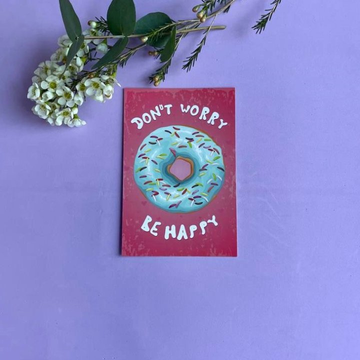 Открытка к букету "Не волнуйся..." в Белгороде