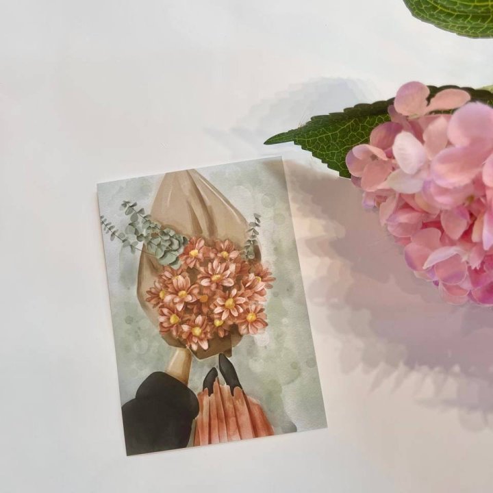 Открытка к букету "Букет" в Белгороде