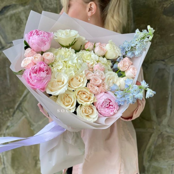 Букет с пионами "Богема" в Белгороде