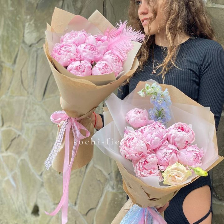 7 зефирных пионов  в Белгороде