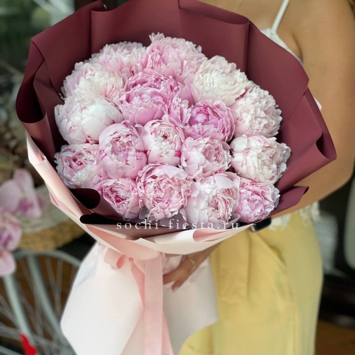 Букет с пионами №5 в Белгороде