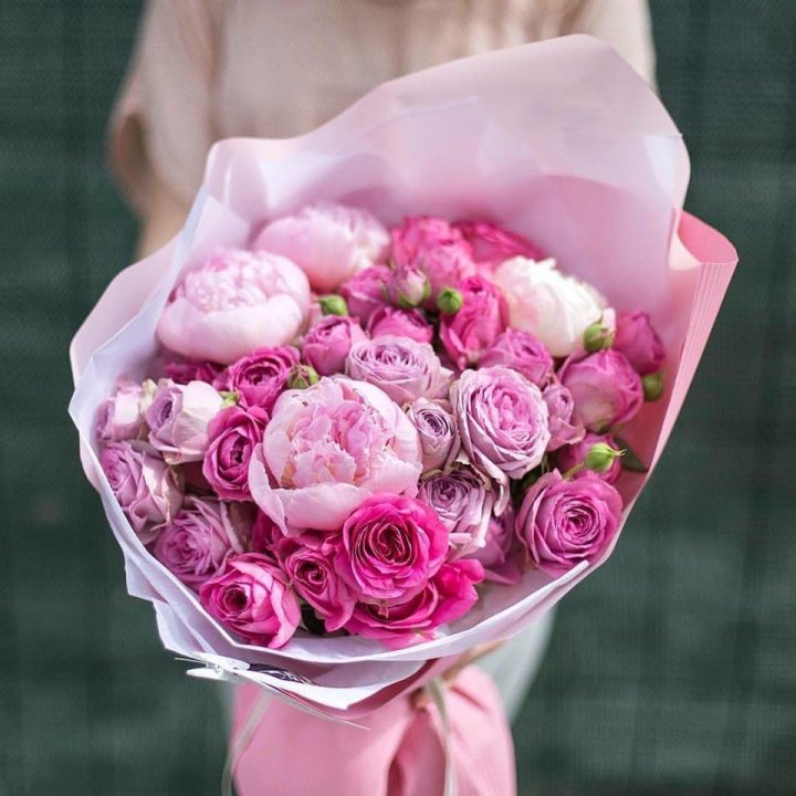 Букет с пионами "Леси" в Белгороде