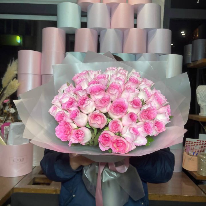  51 розовых роз в Белгороде