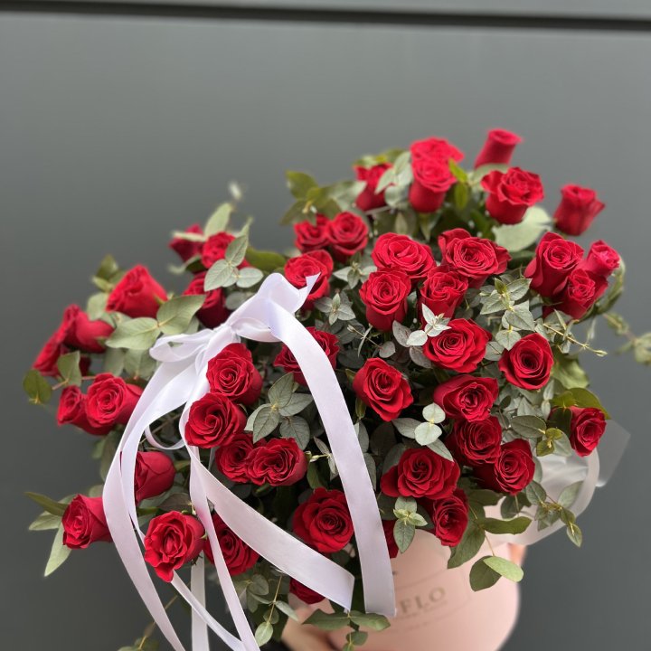 45 Красных роз в боксе "Сеньёрита" в Белгороде