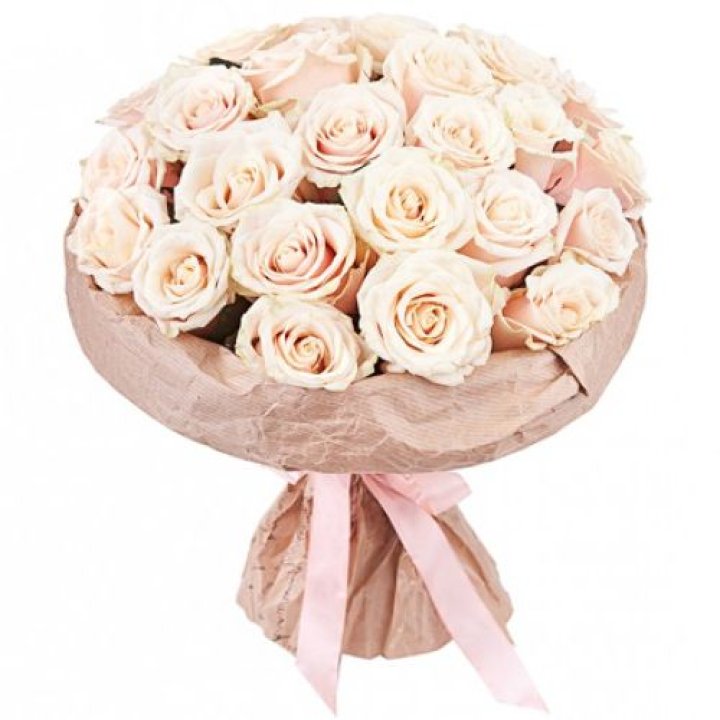25 кремовых роз "Craft" в Белгороде