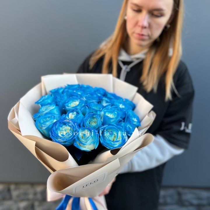 Букет синих роз блю логан в Белгороде