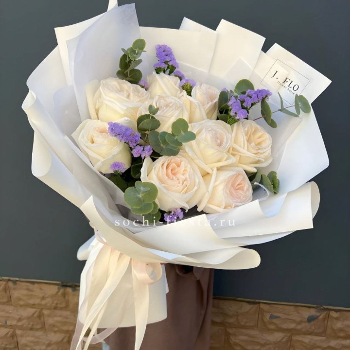 Букет из роз Вайт охара в Белгороде