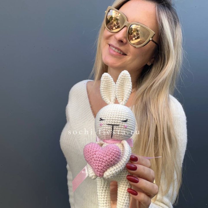 Зайка с сердцем ручной работы в Белгороде