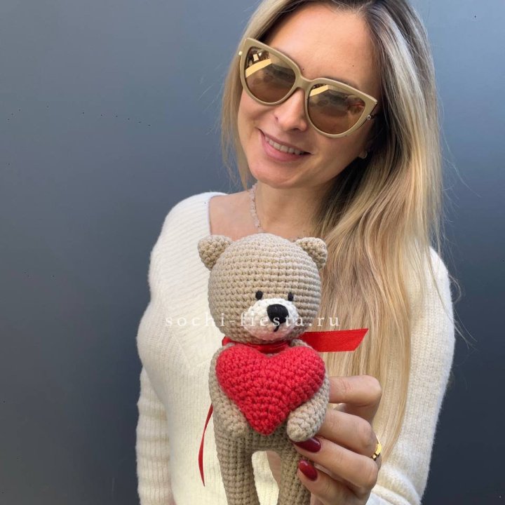 Мишка с сердцем ручной работы в Белгороде