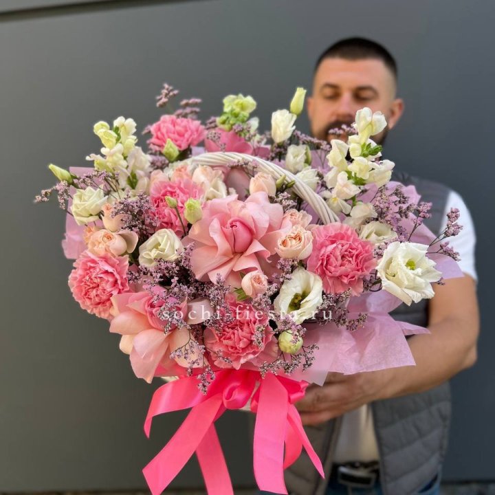 Цветочная корзина №1 в Белгороде
