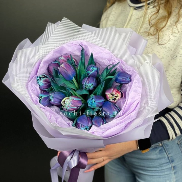 Букет тюльпанов "Пандора" в Белгороде