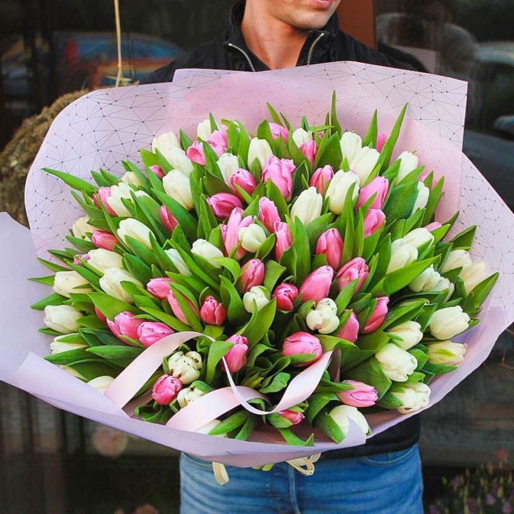 101 тюльпан микс в Белгороде